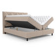 BOXBETT 180/200 cm  in Beige  - Beige/Schwarz, Design, Holz/Holzwerkstoff (180/200cm) - Esposa