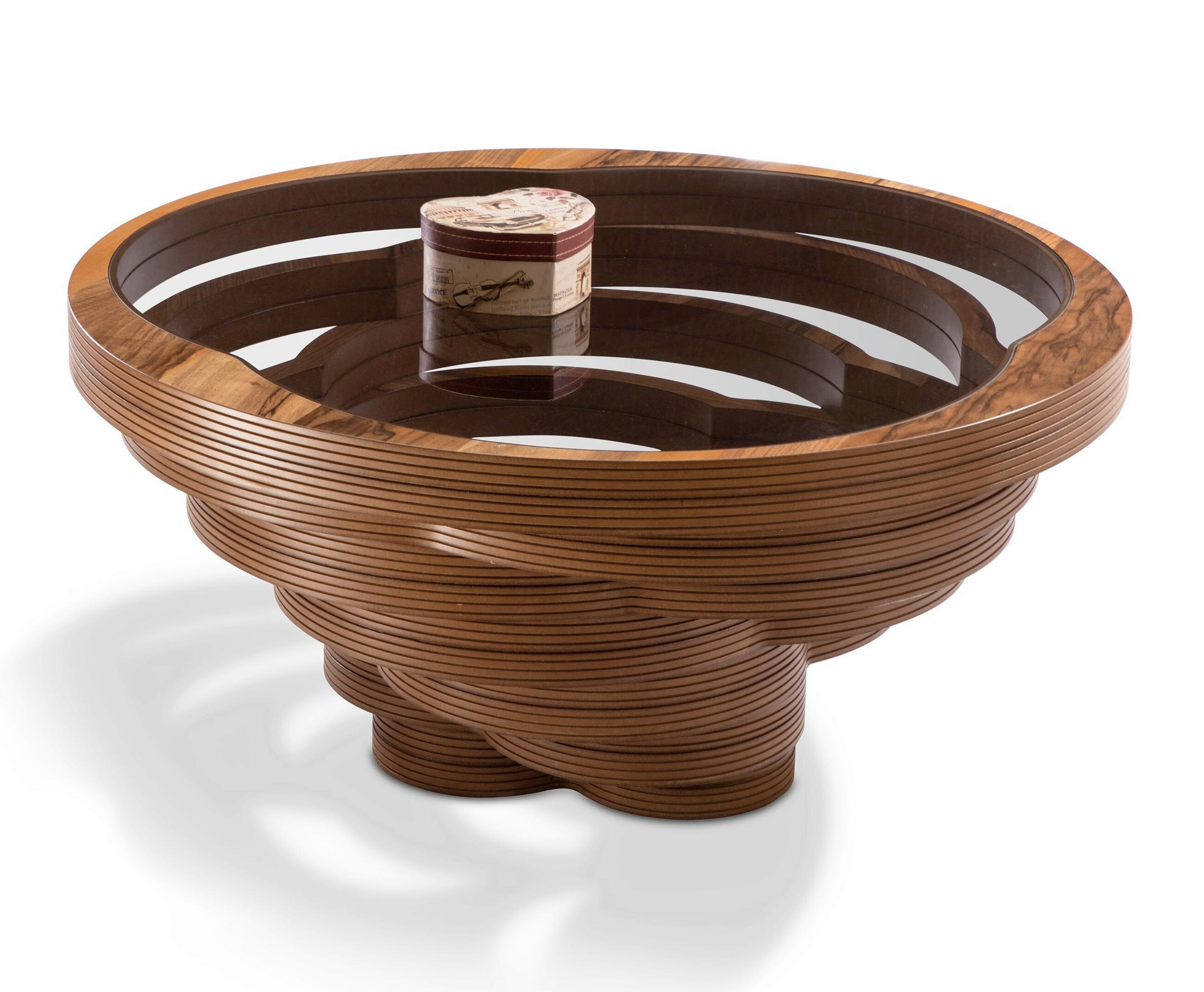 DOHÁNYZÓASZTAL Üveg, faalapú anyag   - wenge, Design, faalapú anyag/Üveg (90/42/90cm) - Stylife