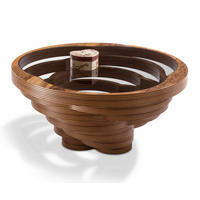 DOHÁNYZÓASZTAL Üveg, faalapú anyag   - wenge, Design, faalapú anyag/Üveg (90/42/90cm) - Stylife