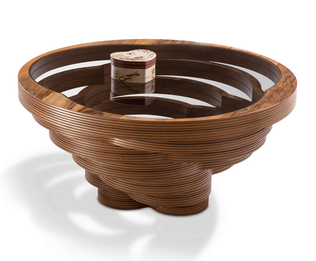 DOHÁNYZÓASZTAL Üveg, faalapú anyag   - wenge, Design, faalapú anyag/Üveg (90/42/90cm) - Stylife