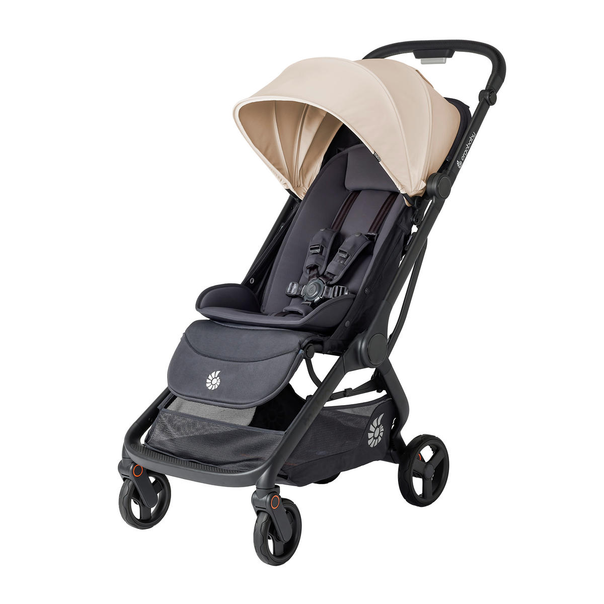 KIŠOBRAN KOLICA  METRO 3  - svijetlo siva/crna, Basics, tekstil/metal (23/44/56cm) - Ergo Baby
