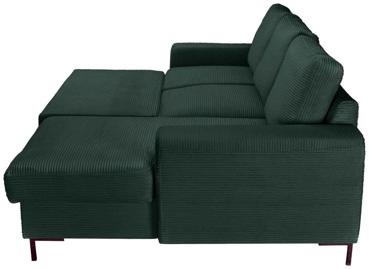 Freisteller von Carryhome ECKSOFA Dunkelgrün Cord.
