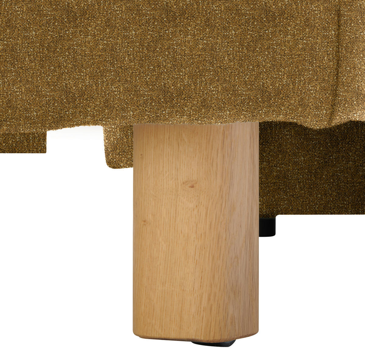 ECKSOFA  in Mikrovelours Senfgelb  170/237 cm  - Eichefarben/Senfgelb, KONVENTIONELL, Holz/Textil (170/237cm) - Sedda