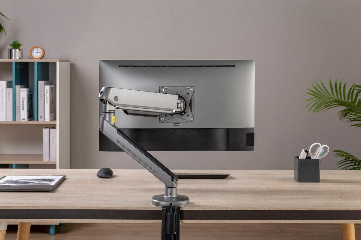 MONITOR-HALTERUNG Metall, Kunststoff Dunkelgrau  - Dunkelgrau, Design, Kunststoff/Metall (11,7/62,2/57,5cm) - Boxxx