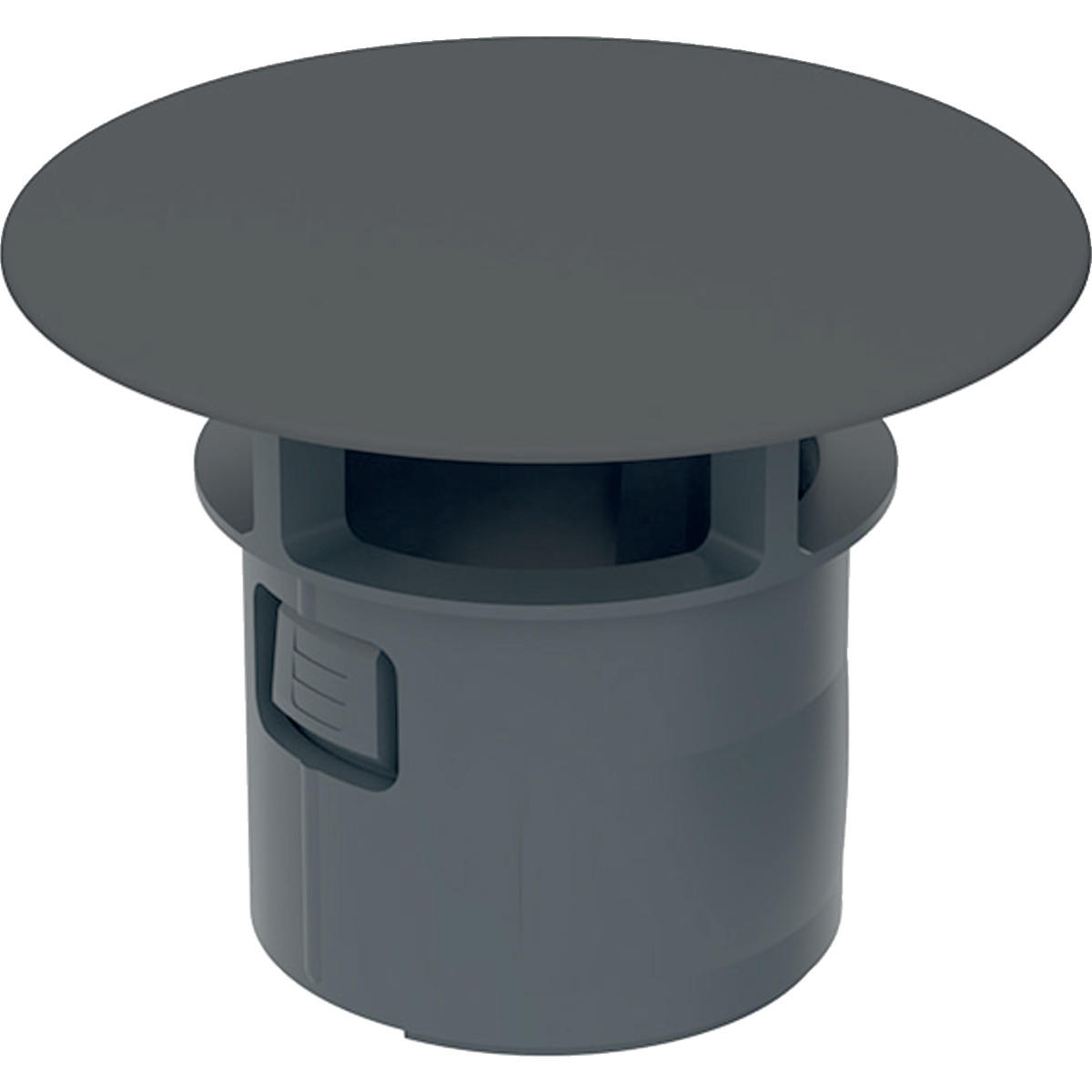 VENTILABDECKUNG 6,4/2/6,4 cm  - Schwarz, Basics, Kunststoff (6,4/2/6,4cm) - Novel