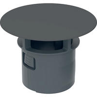 VENTILABDECKUNG   - Schwarz, Basics, Kunststoff (6,4/2/6,4cm) - Novel