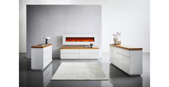 SIDEBOARD 195/82/42 cm in Weiß, Eichefarben - Eichefarben/Weiß, KONVENTIONELL, Holz/Holzwerkstoff (195/82/42cm) - Novel