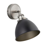 WANDLEUCHTE Endon Franklin 15/22.5/23 cm   - Zinkfarben/Schwarz, Basics, Metall (15/22.5/23cm) - ENDON
