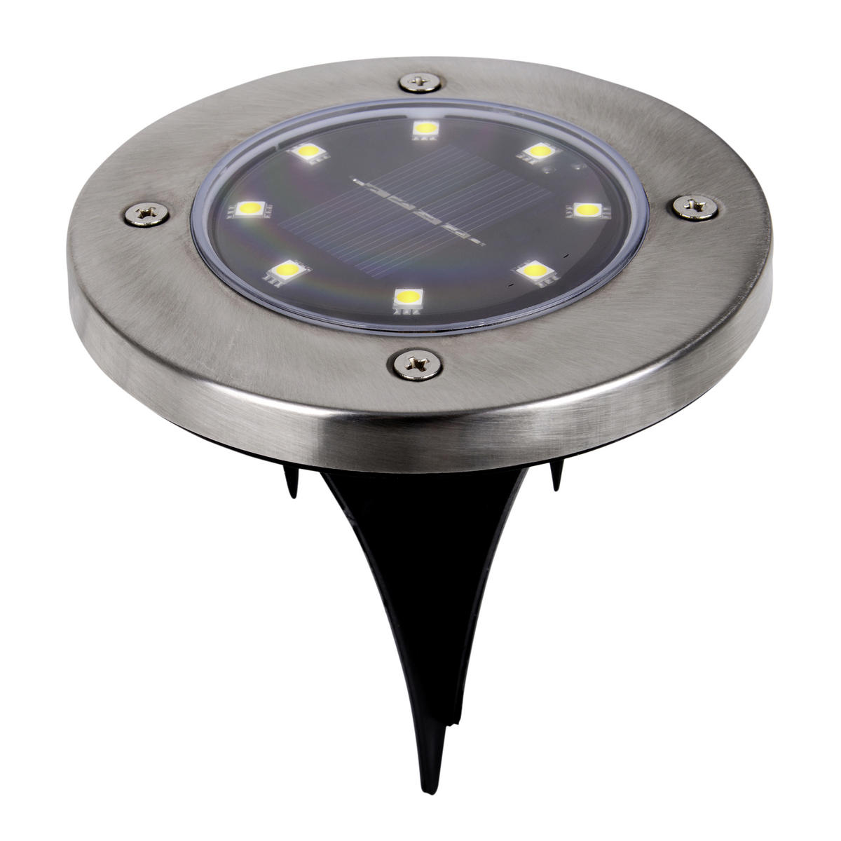 SOLARLEUCHTENSET 11,5/14 cm  6-teilig  - Edelstahlfarben, Basics, Kunststoff/Metall (11,5/14cm) - Näve