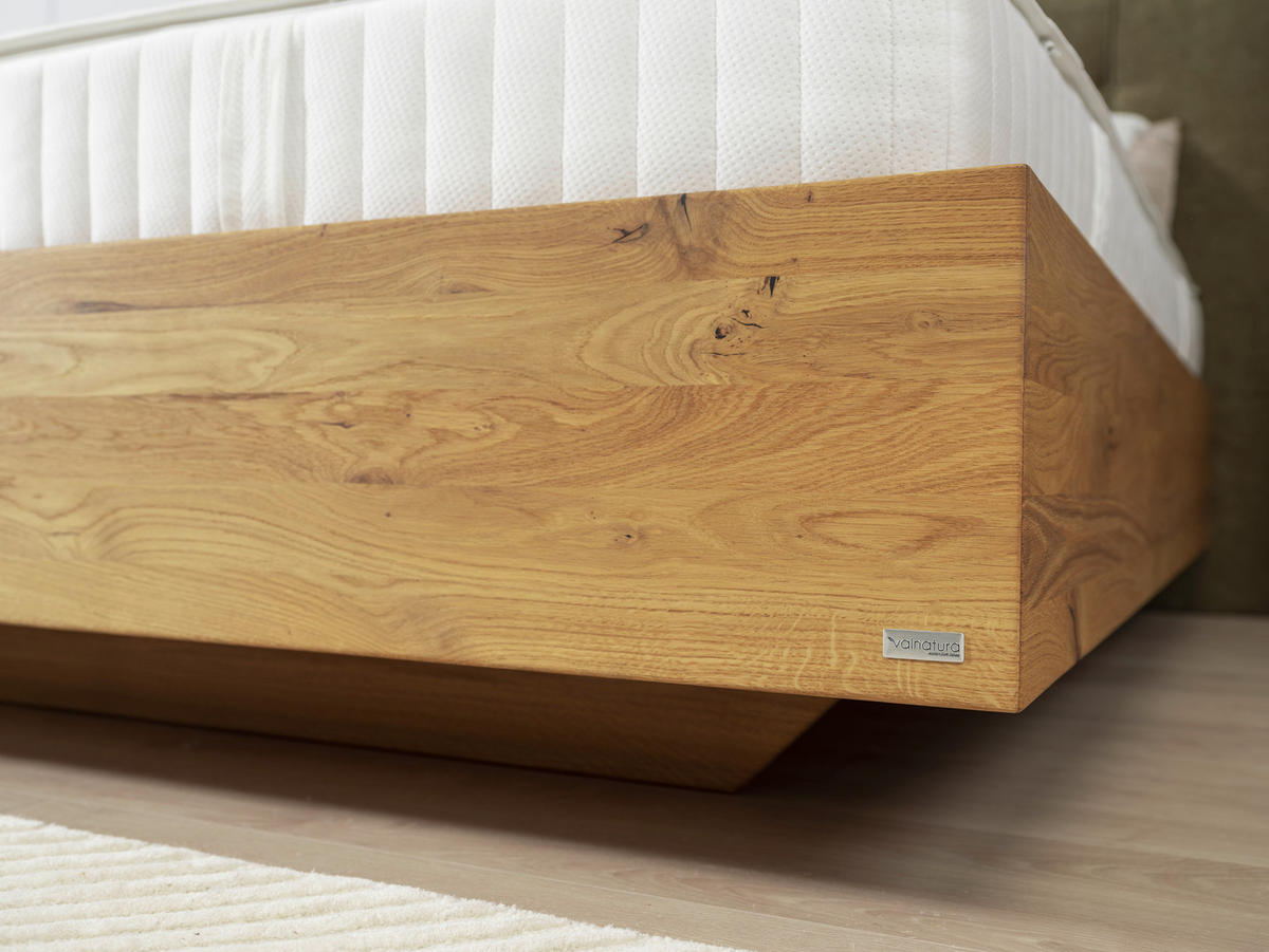 BOXSPRINGBETT 180/200 cm  in Waldgrün, Wildeiche  - Waldgrün/Wildeiche, Natur, Holz/Textil (180/200cm) - Valnatura