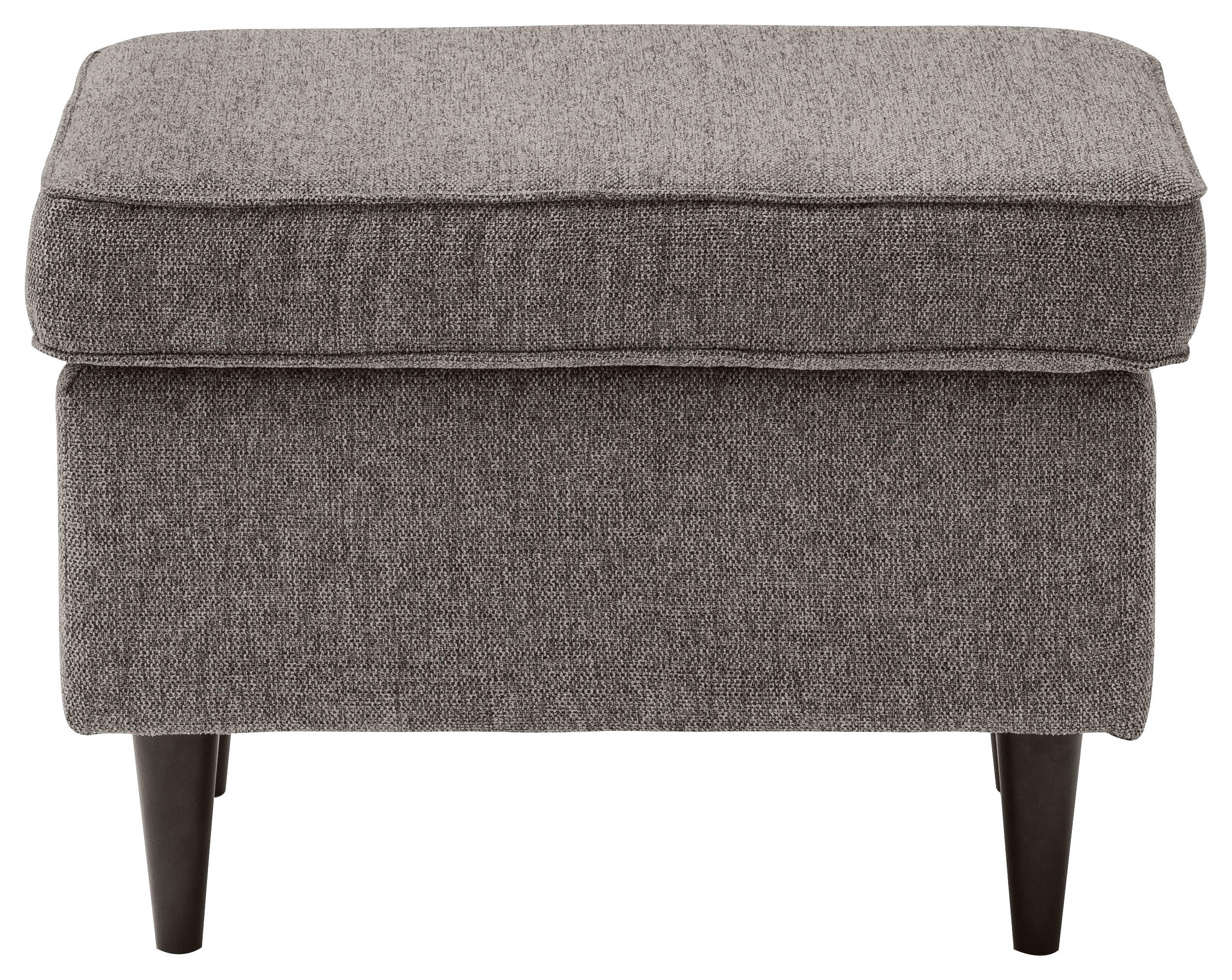 TABURET, textil, kompozitní dřevo, 63/43/42 cm - černá/hnědá, Basics, kompozitní dřevo/textil (63/43/42cm) - MID.YOU