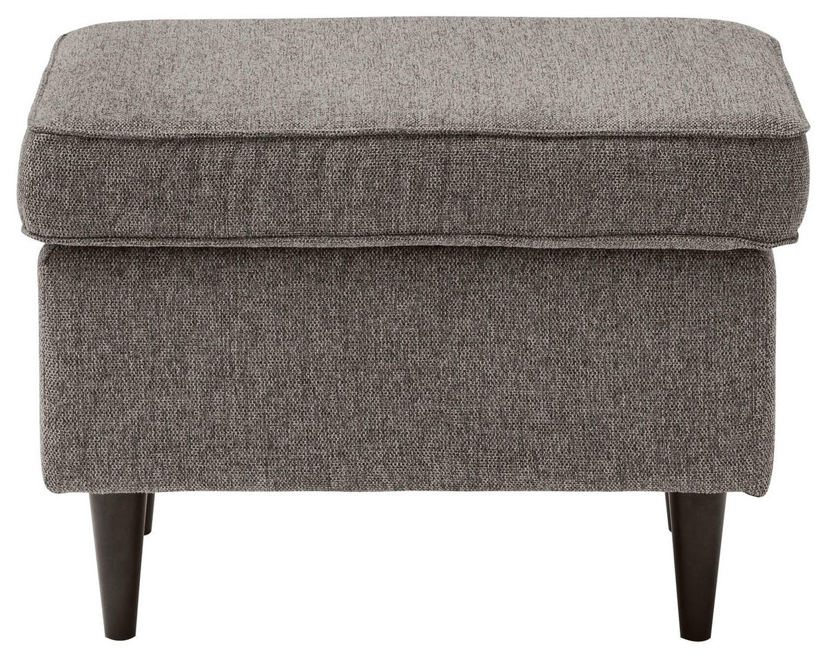 TABURETKA, textil, kompozitné drevo, 63/43/42 cm - hnedá/čierna, Basics, kompozitné drevo/textil (63/43/42cm) - MID.YOU