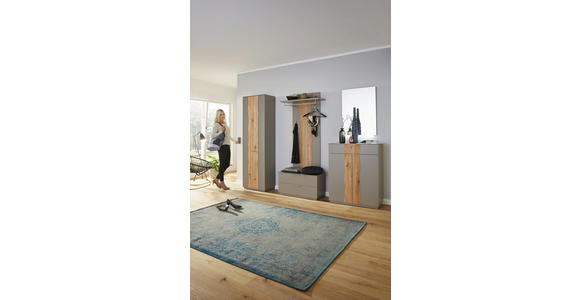 GARDEROBENBANK Fango, Naturfarben - Fango/Edelstahlfarben, Design, Metall (84/45/36cm) - Dieter Knoll