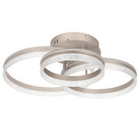 STROPNÍ LED SVÍTIDLO, 72/63/22 cm - cappuccino, Design, kov/plast (72/63/22cm) - Novel