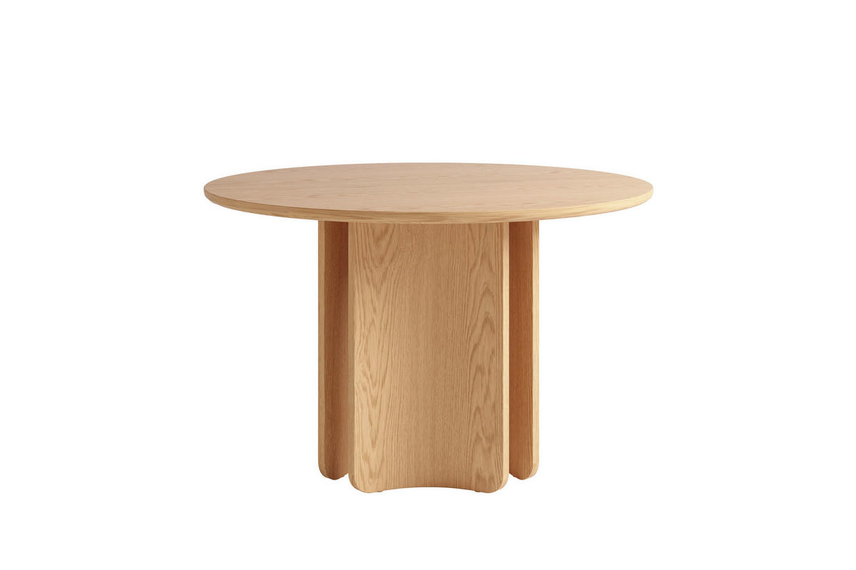 ESSTISCH 120/120/76 cm Echtholz, Nachbildung  Holzwerkstoff rund Eiche Bianco  - Eiche Bianco, MODERN, Holzwerkstoff (120/120/76cm) - Schöner Wohnen