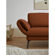 ECKSOFA  in Flachgewebe Kupferfarben  255-365/175-224 cm  - Schwarz/Kupferfarben, Design, Textil/Metall (255-365/175-224cm) - Dieter Knoll
