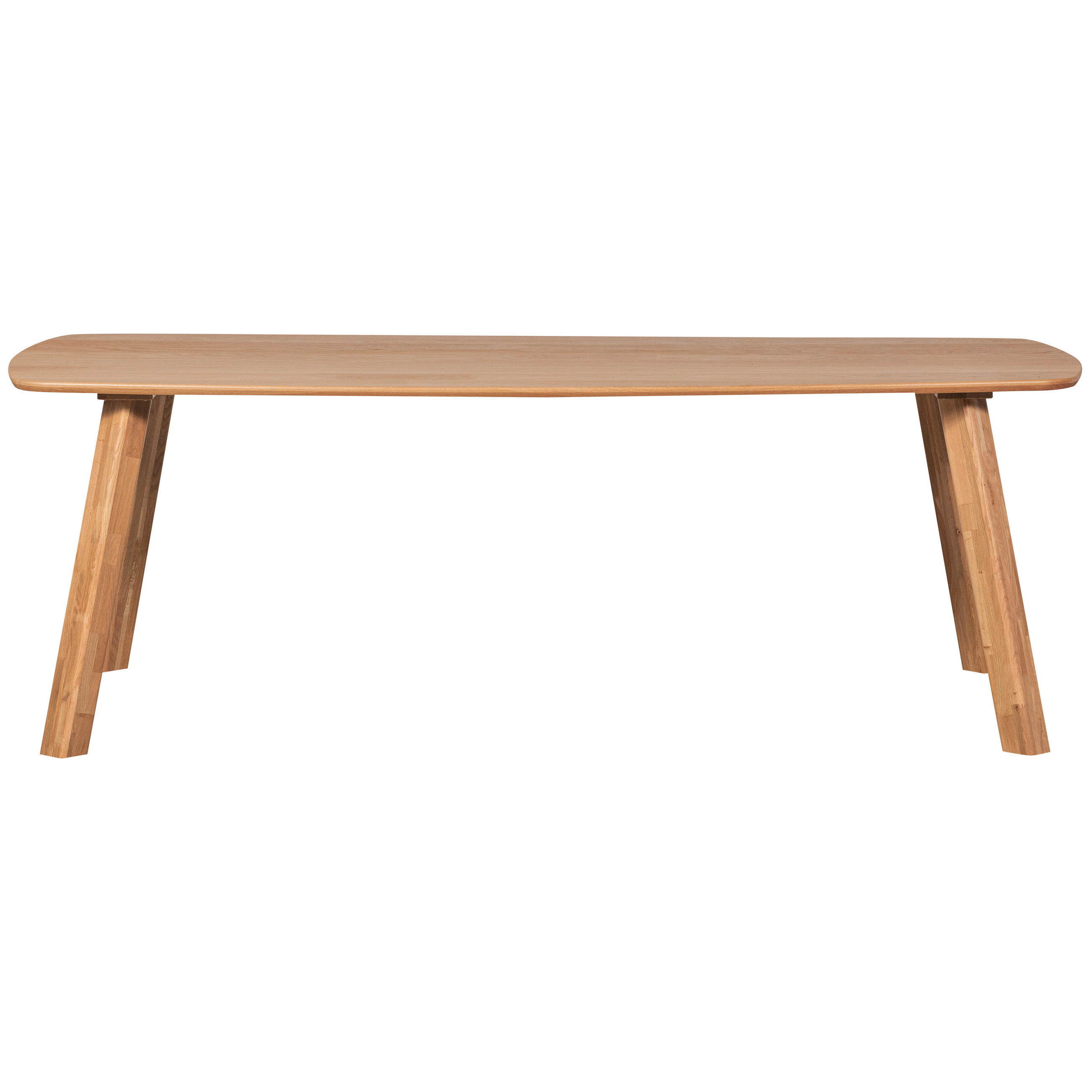 ESSTISCH Eiche massiv oval Eichefarben  - Eichefarben, Design, Holz (220/100/74cm) - Livetastic