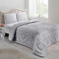 Pătură 220/240 cm  - gri, Basics, textil (220/240cm)