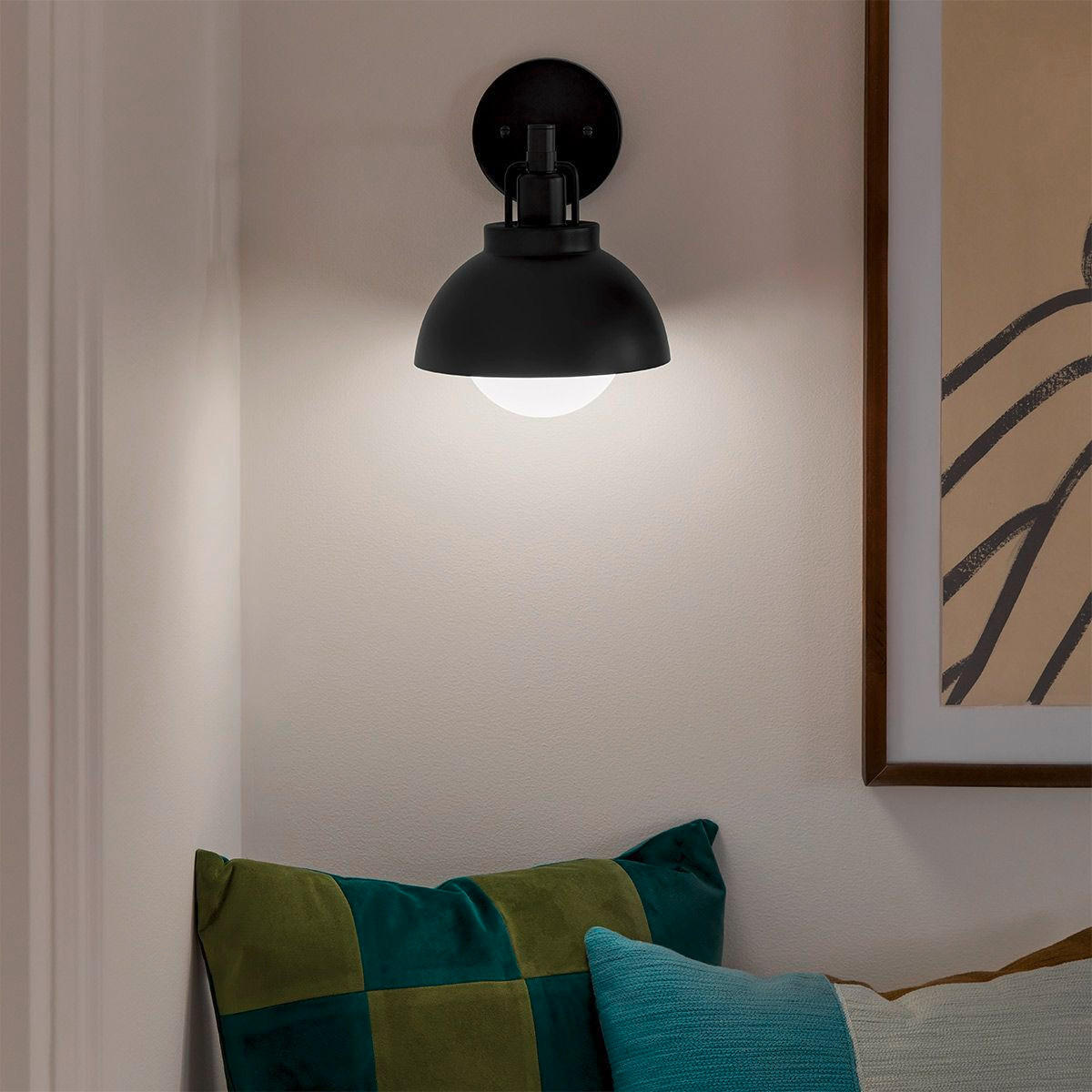 WANDLEUCHTE - Schwarz, Konventionell, Metall (22,7/20,3/24,1cm) - Elstead Lighting