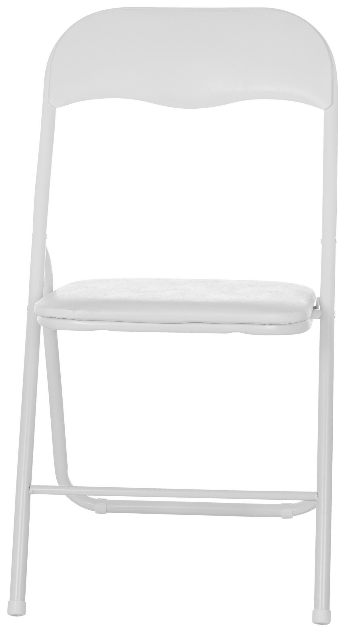 KLAPPSTUHL in Metall Weiß  - Weiß, MODERN, Metall (44/81/48cm) - MID.YOU