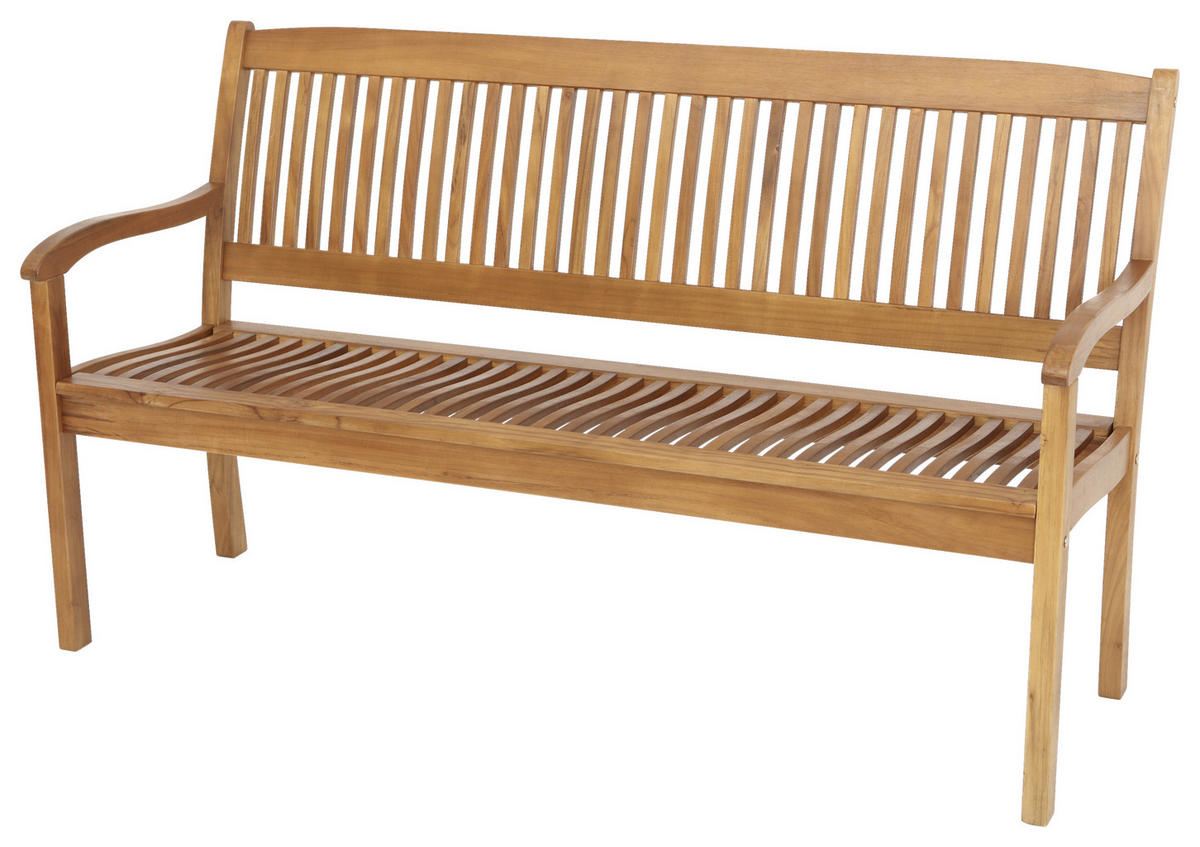 GARTENBANK 157/91/63,5 cm Eukalyptusholz   - Naturfarben, KONVENTIONELL, Holz (157/91/63,5cm) - Gardenson