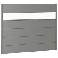 SICHTSCHUTZ - Grau, Basics, Kunststoff/Metall (180/137/4,4cm) - Biohort