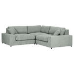 ECKSOFA  Eukalyptusholzfarben Bouclé  - Greige/Eukalyptusholzfarben, MODERN, Kunststoff/Textil (255/255cm) - Landscape