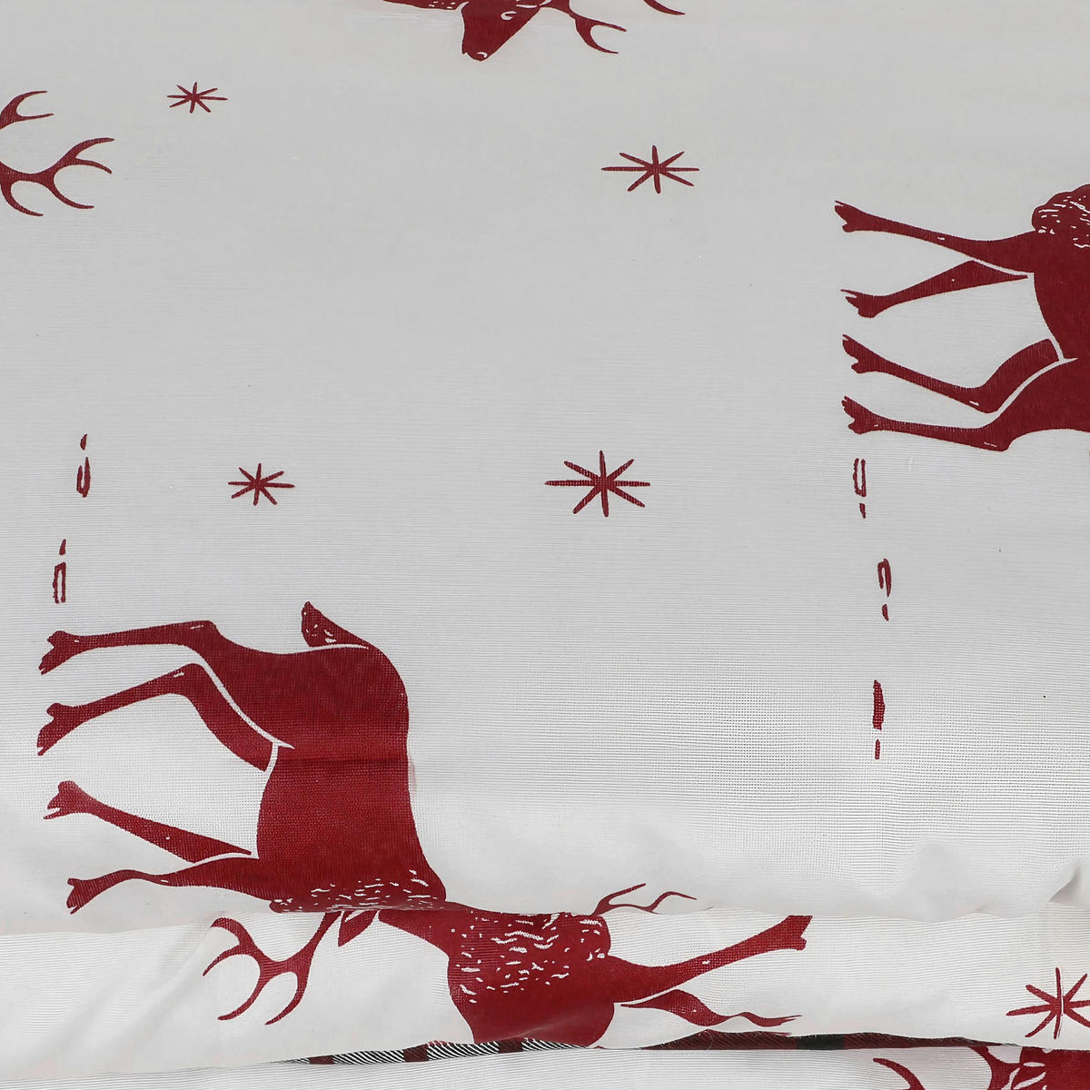 BETTWÄSCHE 135/200 cm  - Rot/Weiß, Basics, Textil (135/200cm) - X-Mas