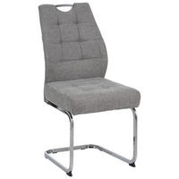 SCHWINGSTUHL  in Eisen Cord  - Chromfarben/Braun, Design, Textil/Metall (46/96/61.5cm) - Carryhome