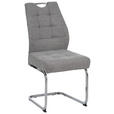 SCHWINGSTUHL in Eisen Cord - Chromfarben/Braun, Design, Textil/Metall (46/96/61.5cm) - Carryhome