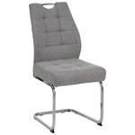 SCHWINGSTUHL  in Eisen Cord  - Chromfarben/Braun, Design, Textil/Metall (46/96/61.5cm) - Carryhome