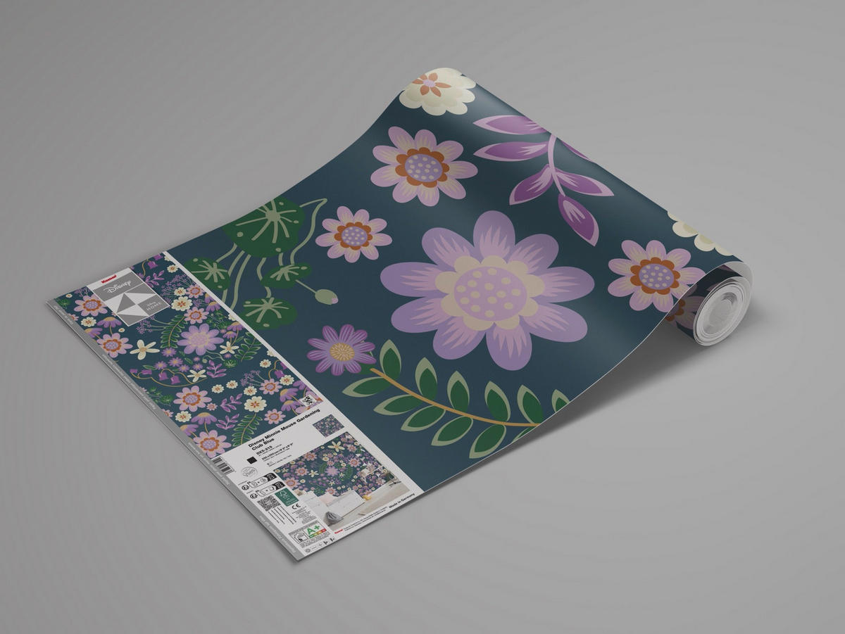 FOTOTAPETE - Graublau/Gelb, Design, Textil (250/250cm) - Disney