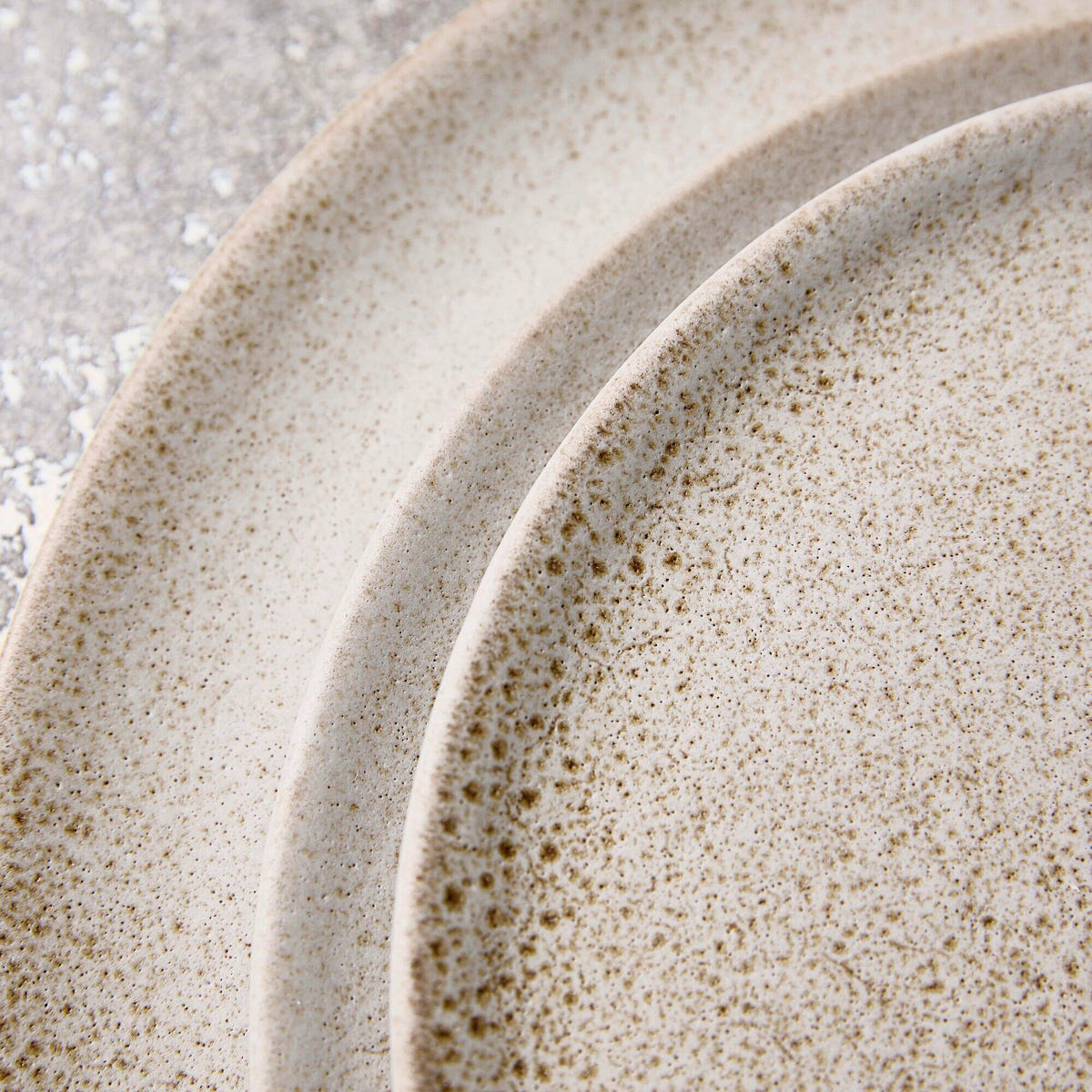 SPEISETELLERSET RAW 6-teilig  - Beige, Basics, Keramik (23cm) - Aida