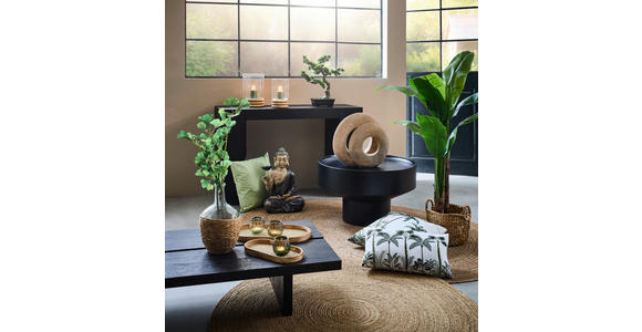 WINDLICHT Klar, Naturfarben 14/24 cm  - Klar/Naturfarben, Basics, Glas/Naturmaterialien (14/24cm) - Ambia Home