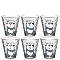 KINDER-GLÄSERSET Bambini Optic 6-teilig  - Design, Glas (8,5/9/8,5cm) - Leonardo