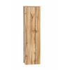MIDISCHRANK 30/130/35 cm  - Eiche Wotan/Silberfarben, Natur, Holzwerkstoff/Kunststoff (30/130/35cm) - Xora