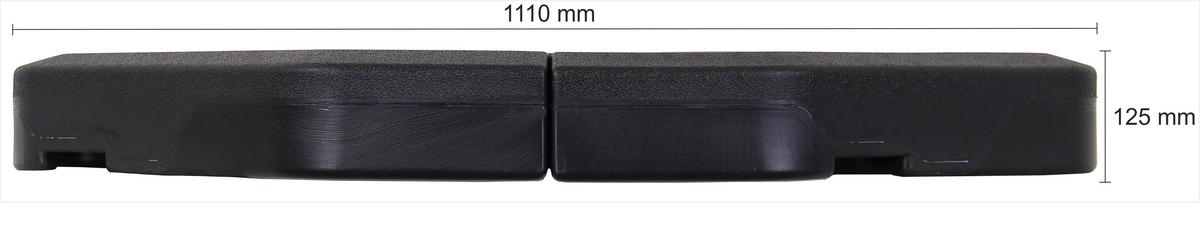 SONNENSCHIRMSTÄNDER Anthrazit  - Anthrazit, Basics, Kunststoff (117,5/111cm) - Schneider