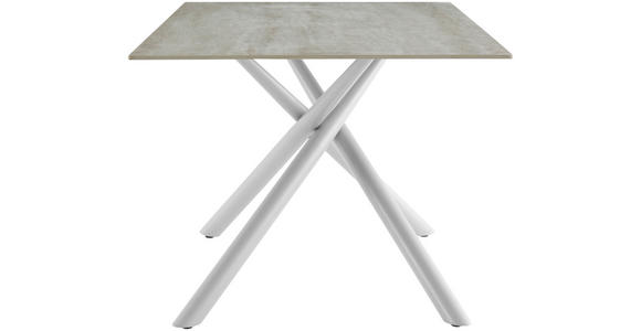 ESSTISCH rechteckig Beige  - Beige, Design, Stein/Metall (180/90/76cm) - Carryhome