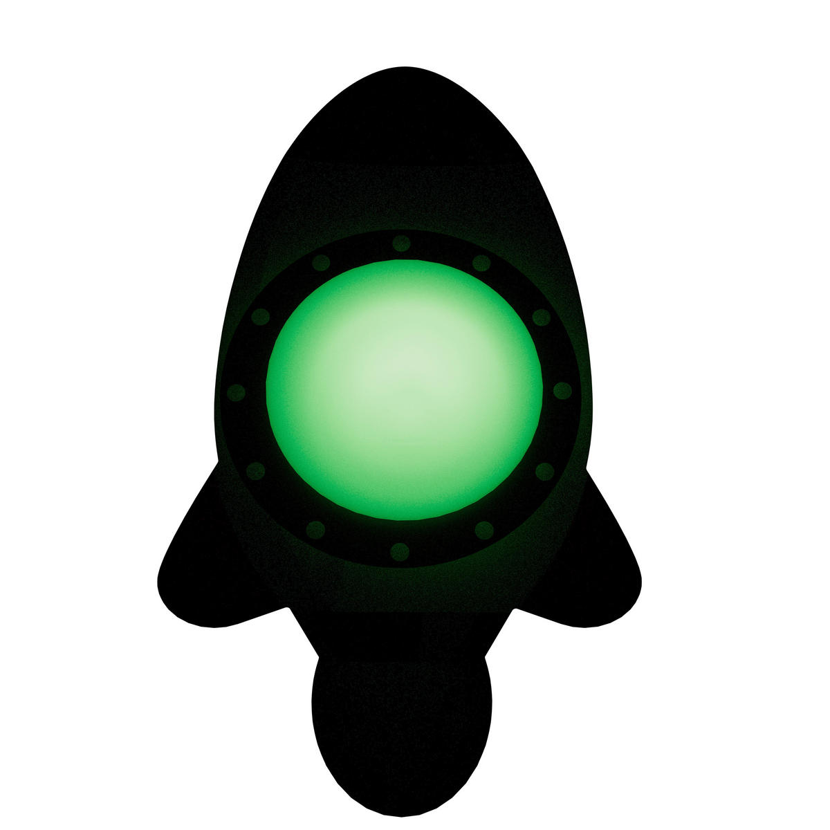 LED-KINDERDECKENLEUCHTE Rakete Starlight 78/48/7 cm   - Weiß, Basics, Holz (78/48/7cm)