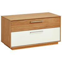 GARDEROBENBANK  in 86/45/40 cm  - Eichefarben/Weiß, Design, Holz/Holzwerkstoff (86/45/40cm) - Novel