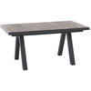 GARTENTISCH 160-200/90/77 cm Metall rechteckig  - Graubraun/Anthrazit, Basics, Keramik/Metall (160-200/90/77cm) - Siena Garden