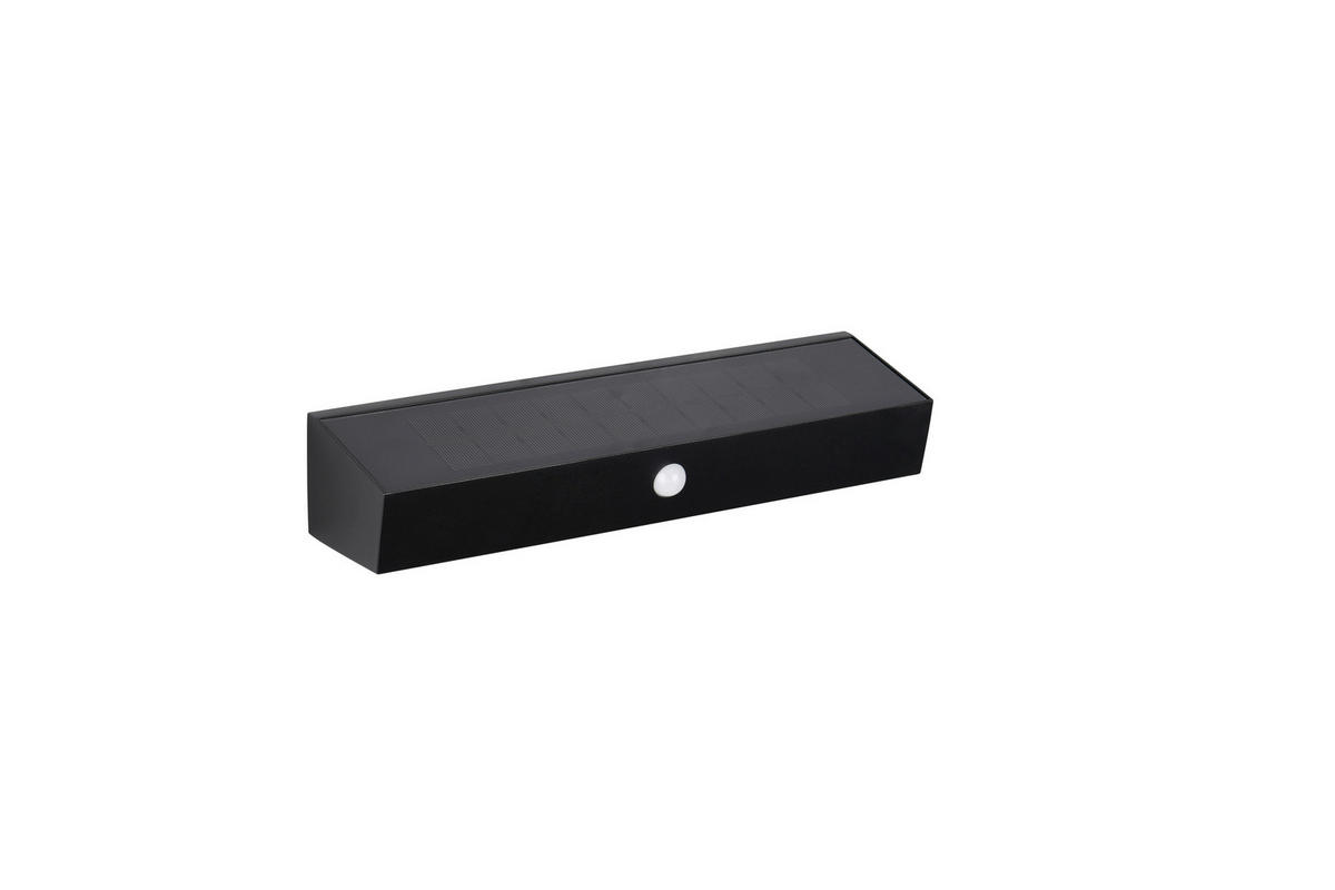 VÄGGLAMPA FÖR UTOMHUS - svart, Klassisk, plast (30,5/6/9,5cm)