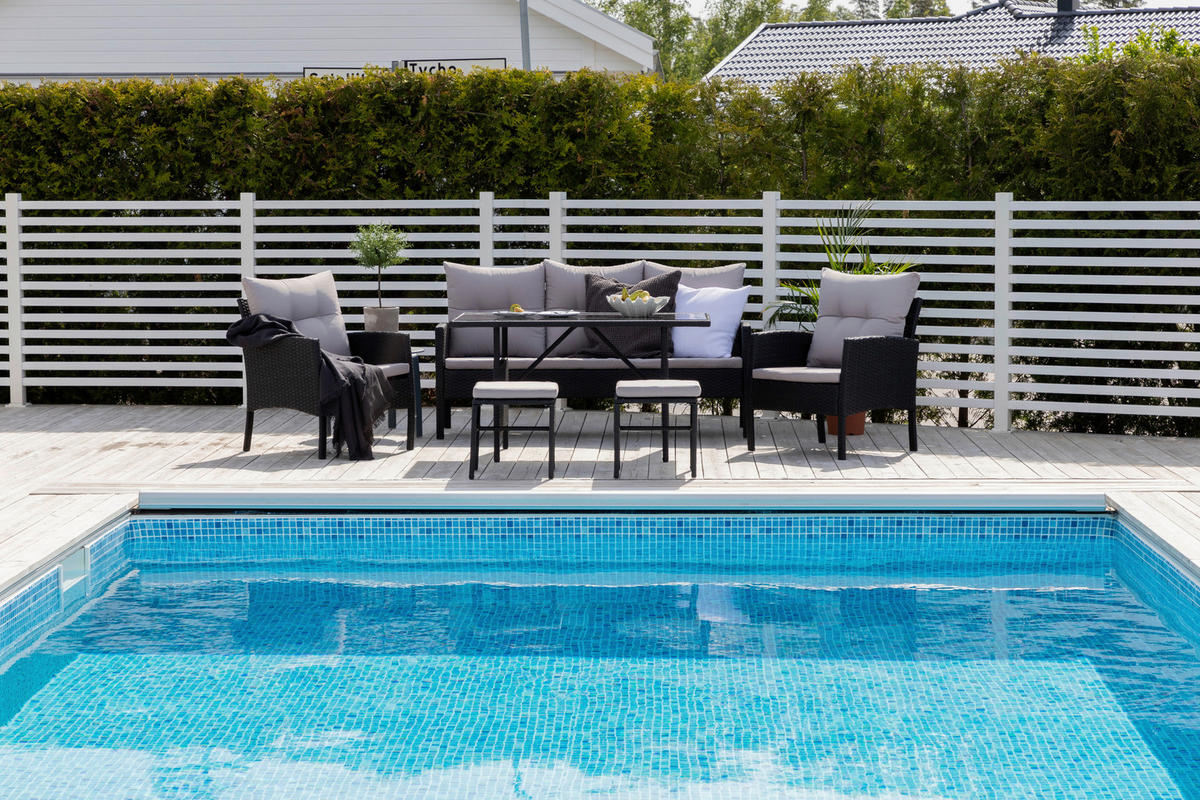LOUNGESET  - grå/svart, Klassisk, plast - Gardenson