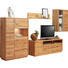 WOHNWAND Wildkernbuche furniert, massiv Buchefarben - Edelstahlfarben/Buchefarben, KONVENTIONELL, Glas/Holz (324/190/50cm) - Cantus WOHNWAND Wildkernbuche furniert, massiv Buchefarben - Edelstahlfarben/Buchefarben, KONVENTIONELL, Glas/Holz (324/190/50cm) - Cantus