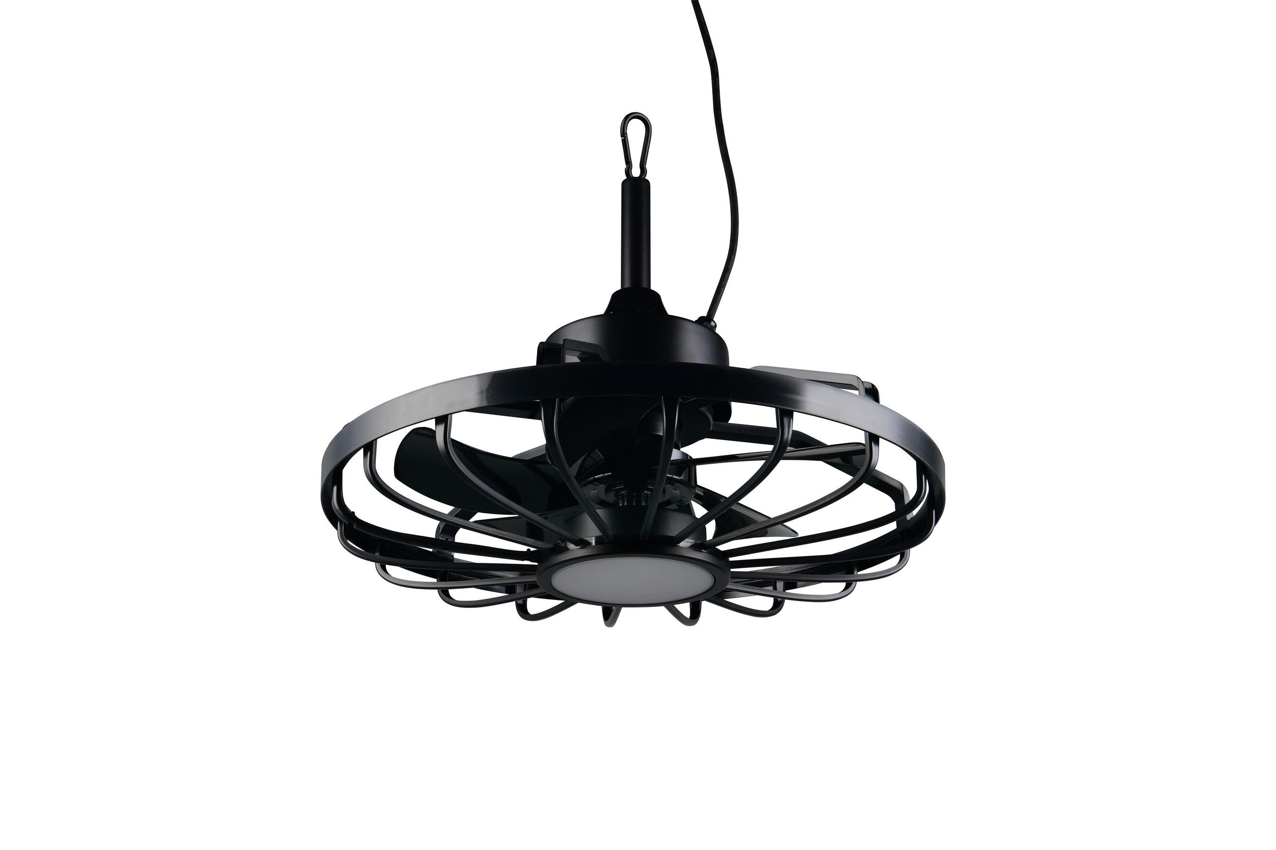 DECKENVENTILATOR - Schwarz, Design, Kunststoff/Metall (51/42cm)