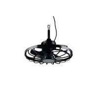 DECKENVENTILATOR - Schwarz, Design, Kunststoff/Metall (51/42cm)