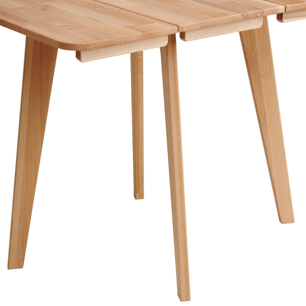 KLAPPTISCH Kernbuche massiv rechteckig Kernbuche  - Kernbuche, Natur, Holz (94/75/75cm) - Livetastic