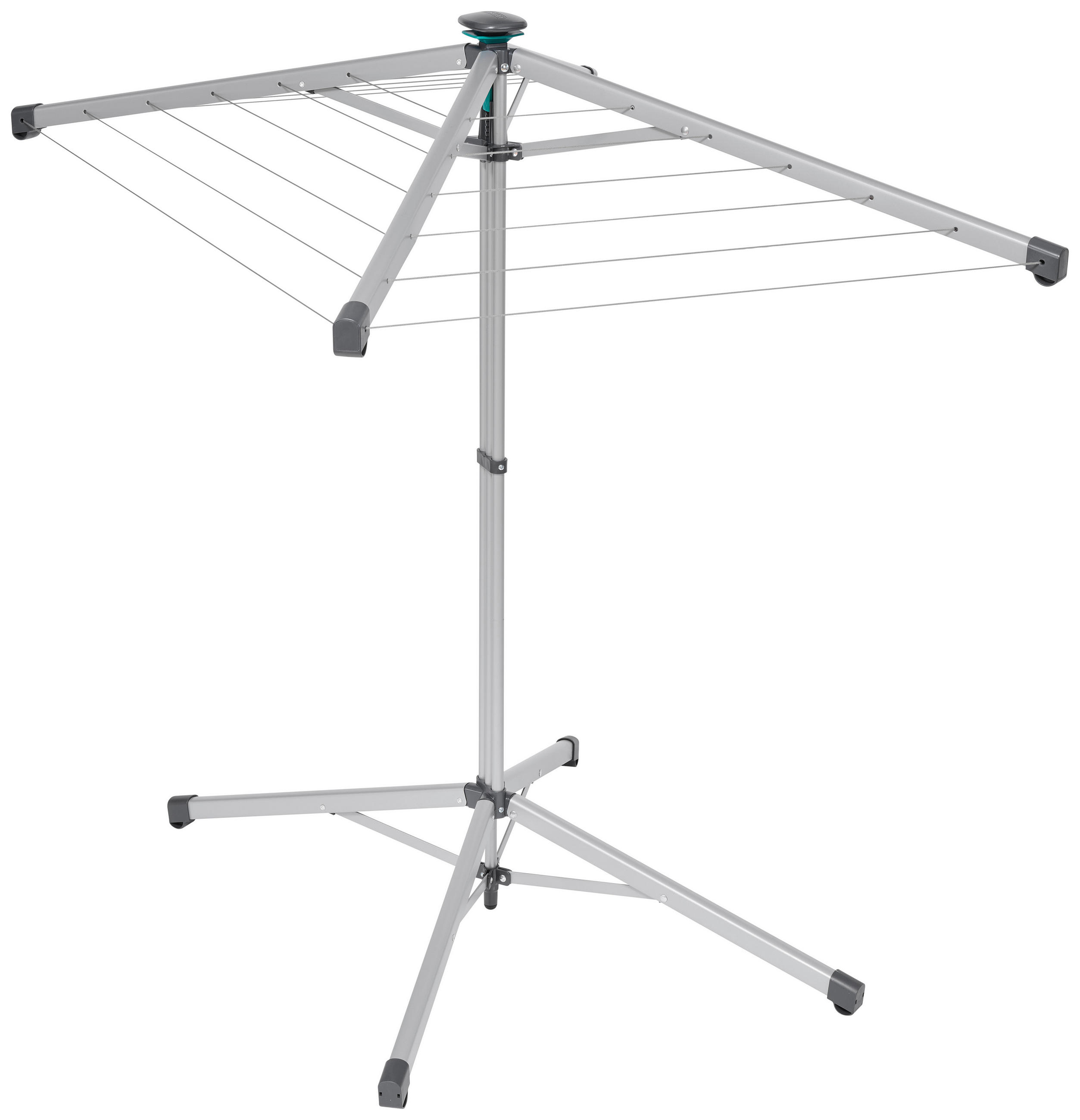 Wäschespinne Lino Pop Up 140 LINO POPUP 82500 110/110/95 cm  - Anthrazit/Silberfarben, Basics, Metall (110/110/95cm) - Leifheit