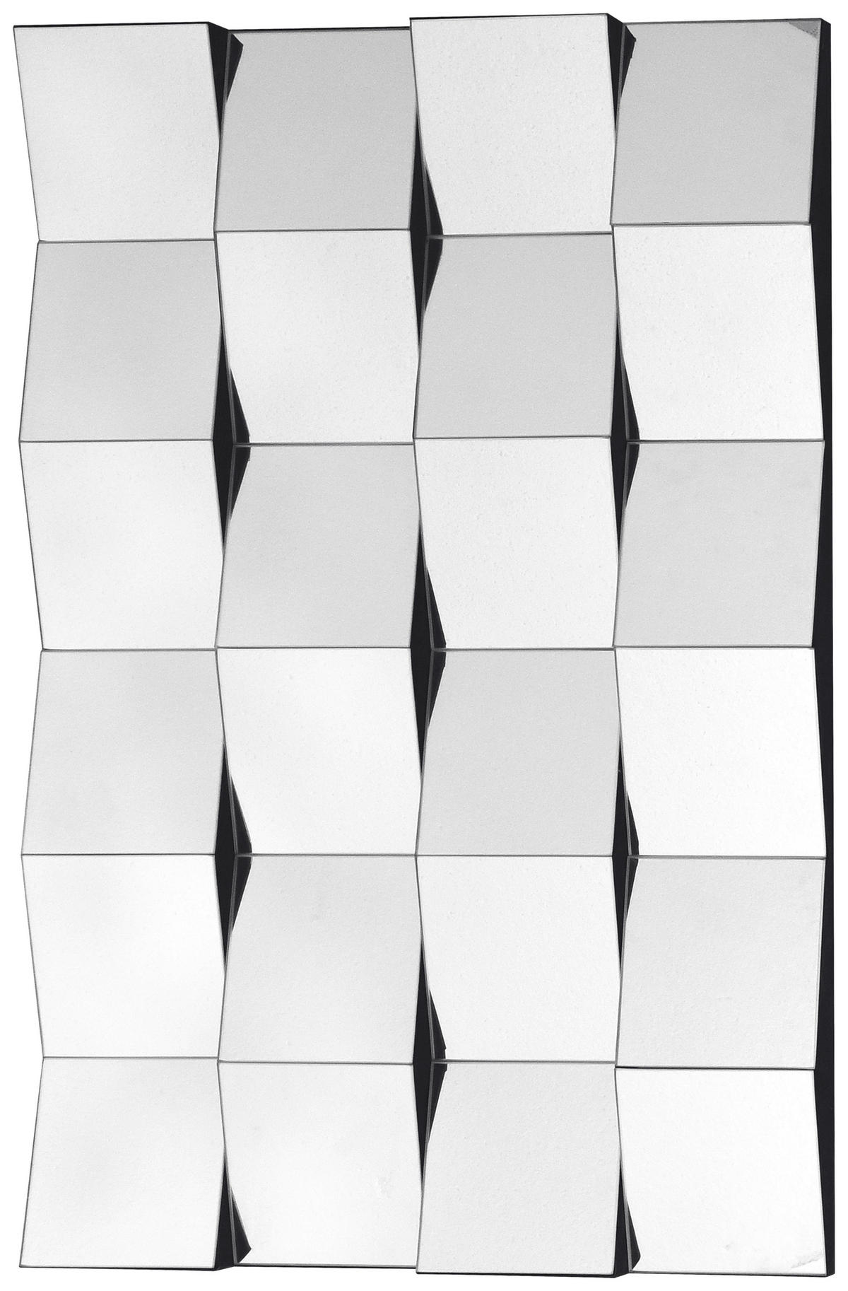WANDSPIEGEL 90/60/4,5 cm  - Silberfarben, Basics, Glas/Holzwerkstoff (90/60/4,5cm) - Kayoom