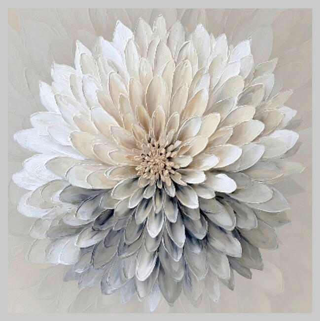 Euroart Leinwandbild Dahlia Iii Mehrfarbig 55x55 cm